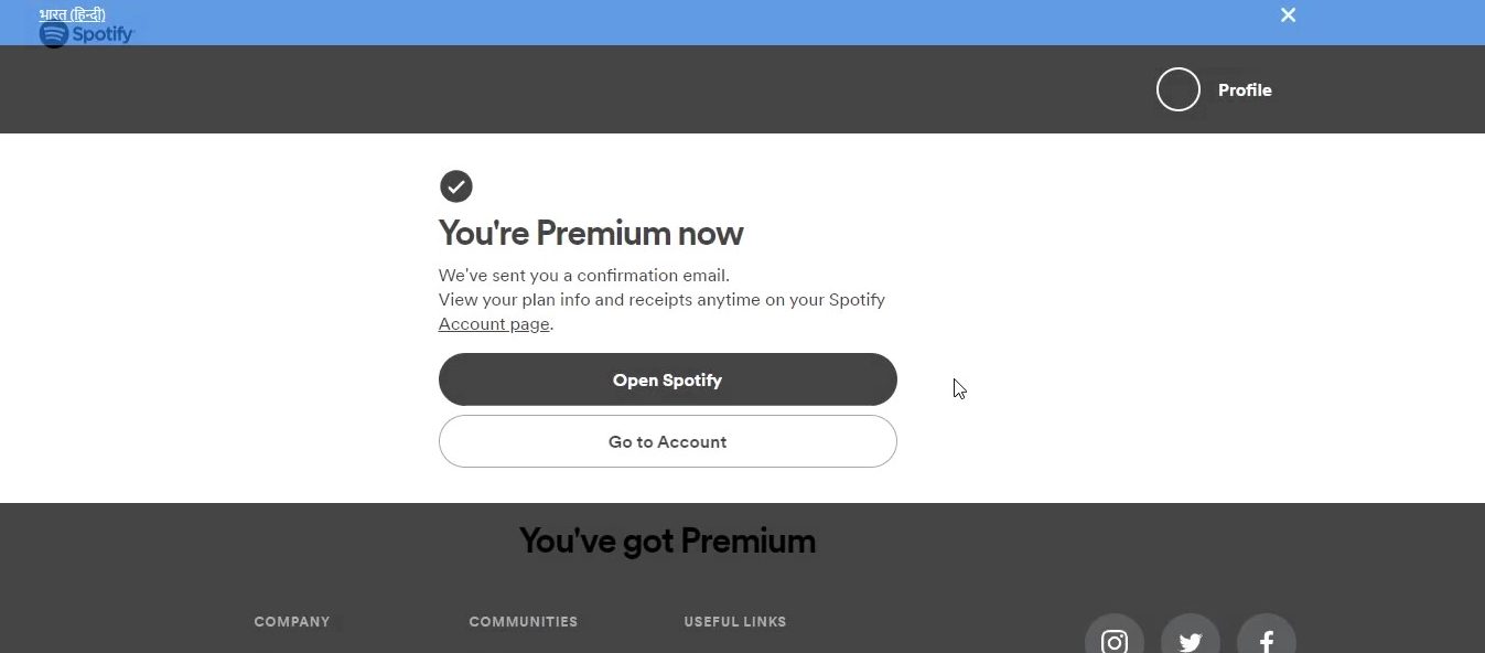 Spotify Premium активация в России